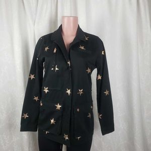 Romeo & Juliet Couture Womens Military Jacket Blac